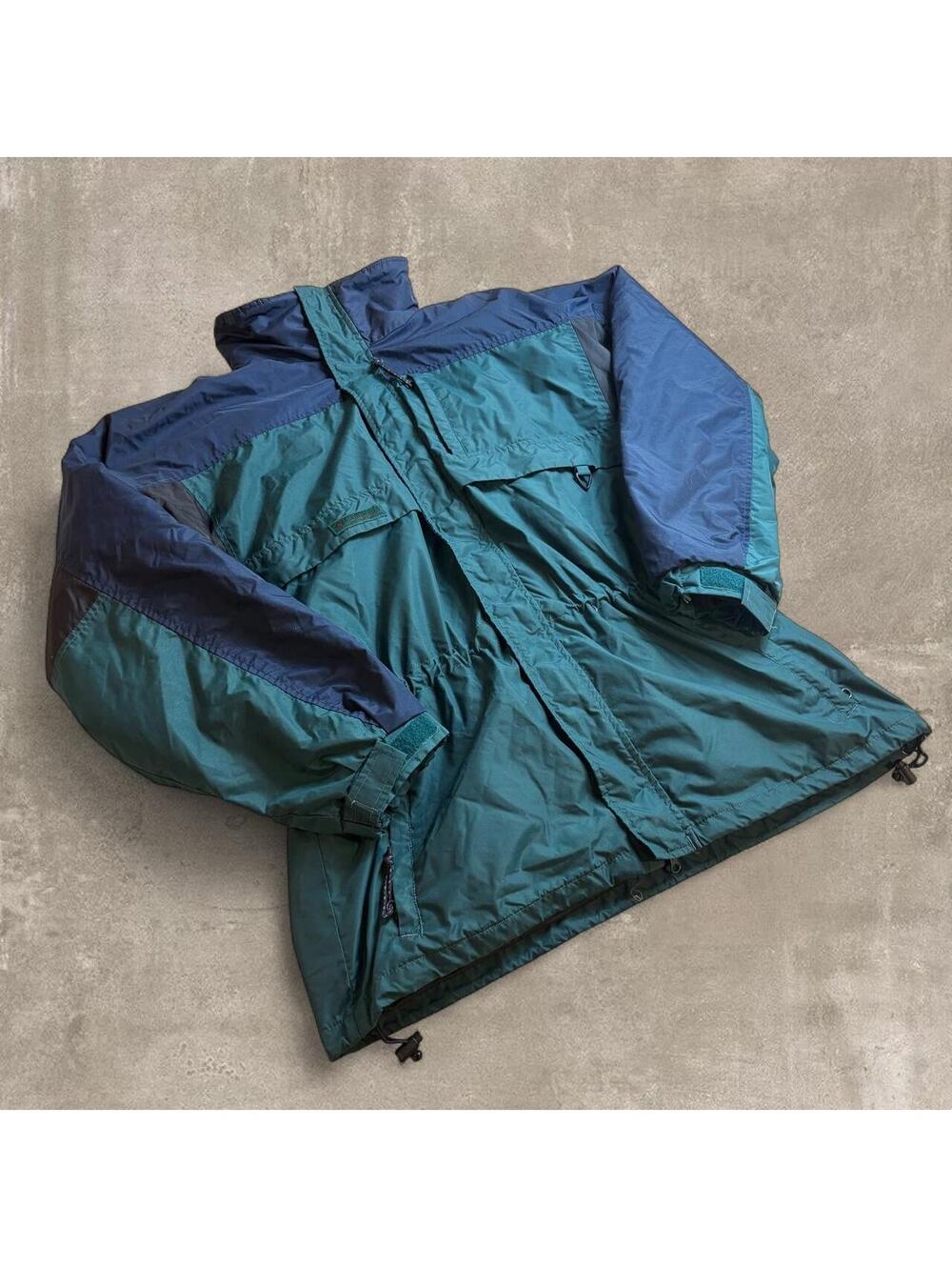Vintage Columbia Sportswear Bugaboo Style Ski Jacket Teal Navy Green Large